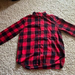 Old Navy Shirt - Red and Black Checker, Medium
